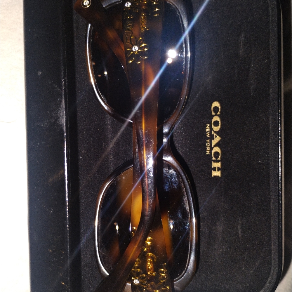 Coach Tortoise Shell Sunglasses - Picture 3 of 3